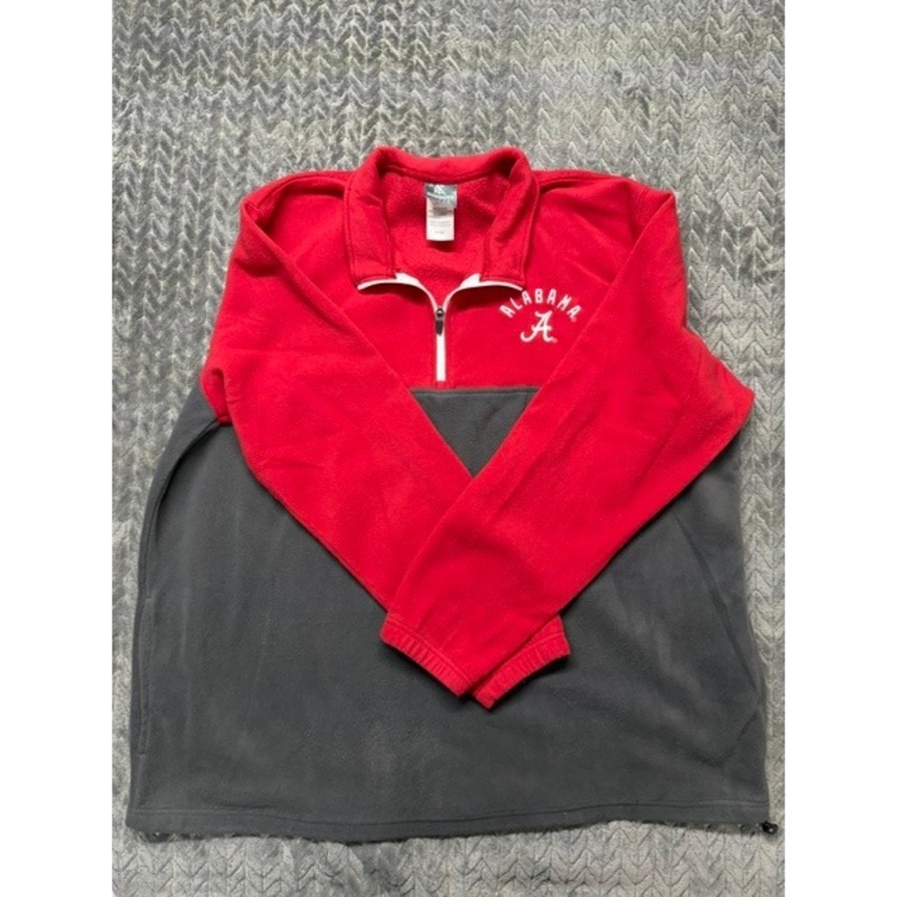 Alabama Crimson Tide Knights Apparel Fleece Quarter Zip Pullover 2XL 0609